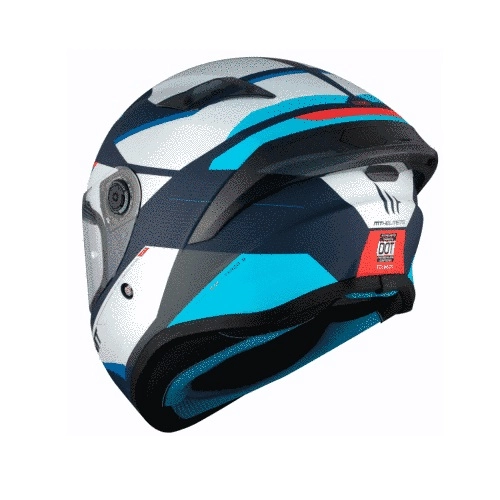 Шолом MT Targo S KAY C7 Black/White/Blue