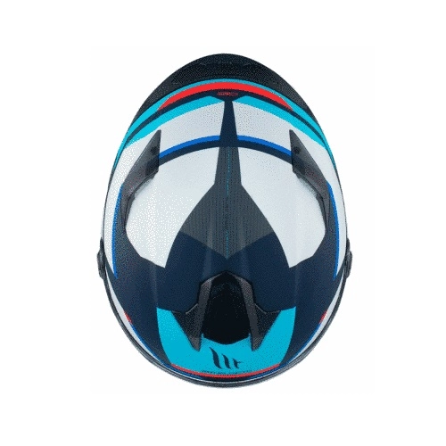 Шолом MT Targo S KAY C7 Black/White/Blue