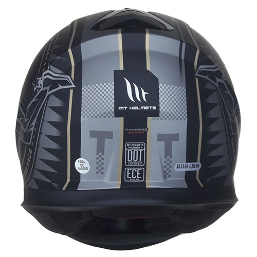 Шолом MT Thunder 3 SV Isle of man Black/Silver