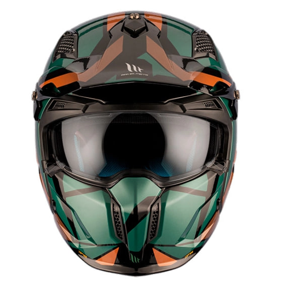 Шолом MT Trial Streetfighter SV S P1R Green/Brown