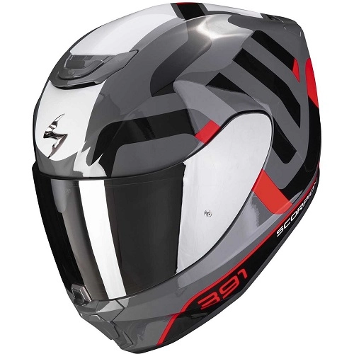 Шолом Scorpion EXO-391 Arok Grey/Red/Black