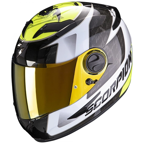 Шолом Scorpion Exo-490 Tour White/Yellow