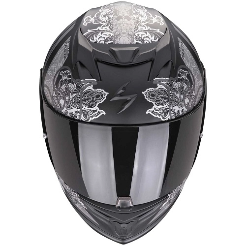 Шолом Scorpion EXO-520 Evo Air Fasta Black/Silver/Pink