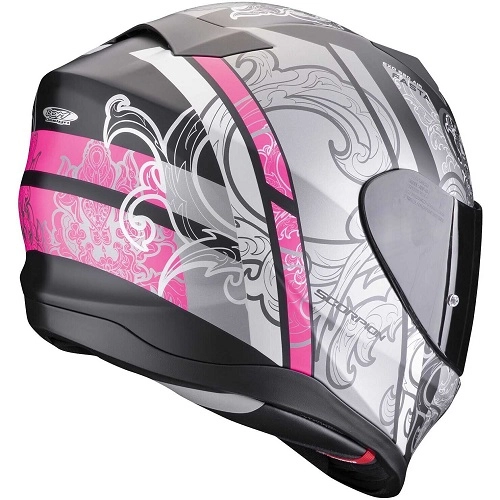 Шолом Scorpion EXO-520 Evo Air Fasta Black/Silver/Pink