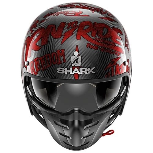 Шолом Shark S-Drak Carb Freestyle Cup Black/Red