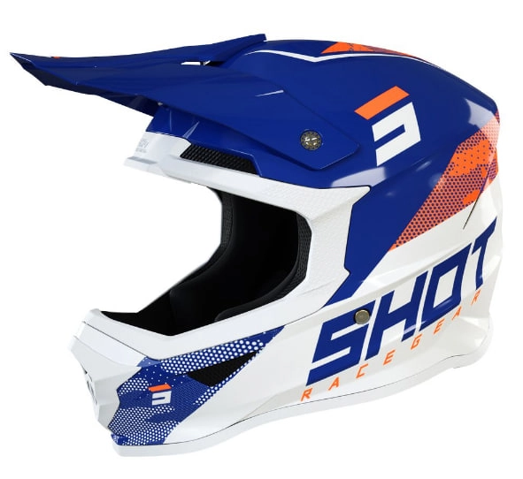 Шолом Shot Racing Camo Blue/Orange