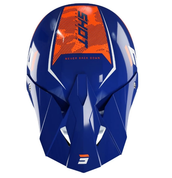 Шолом Shot Racing Camo Blue/Orange
