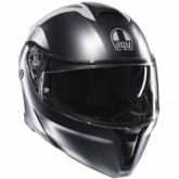 Шлем AGV Streetmodular Resia Grey/Silver/Red