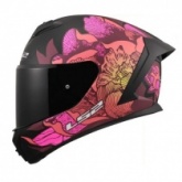 Шлем LS2 FF820 Rapid III Poppies II Black/Pink