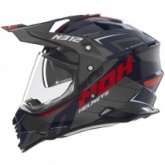 Шлем NOX N312 Vapor Blue/Black/Red