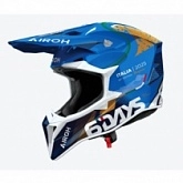 Шлем Airoh Wraaap 6Days Italy 2025 Blue/Black/White