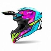 Шлем Airoh Wraaap Diamond White/Blue/Purple