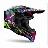 Шлем Airoh Wraaap Music Black/Green/Purple