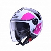 Шлем Caberg Jet Riviera V4X Alpha White/Black/Fuchsia