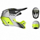 Шлем FOX V1 Collect Grey/Yellow