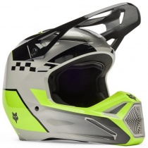Шлем FOX V1 Collect Grey/Yellow