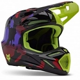 Шлем FOX V3 Throttle Flo Yellow
