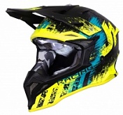 Шлем Just1 J39 Storm Blue/Yellow/Black