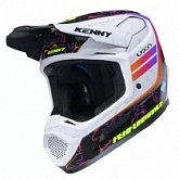 Шлем Kenny Racing Titanium Graphic Icon White/Purple/Orange