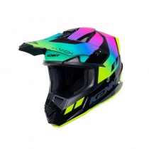 Шлем Kenny Racing Track Graphic Blast Yellow/Black/Purple