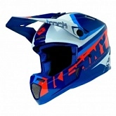Шлем Kenny Racing Track Graphic + Focus Candy Blue/White/Orange