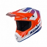 Шлем Kenny Racing Track Graphic + Focus Neon Orange/Blue/White