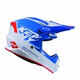 Шлем Kenny Racing Track Graphic Focus Patriot White/Blue/Red
