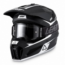 Шлем Leatt 3.5 Black + Мотоочки Leatt Vision 3.5 Black Clear Lens