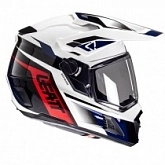 Шлем Leatt 8.5 Adventure Black + Мотоочки Leatt Velocity 4.5 Royal Clear Lens