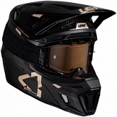 Шлем Leatt Moto 9.5 Black + Мотоочки Leatt Velocity 6.5 Iriz Black Brown Lens