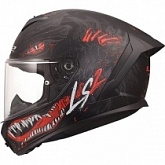 Шлем LS2 FF820 Rapid III Kaiju II Black/Red/White
