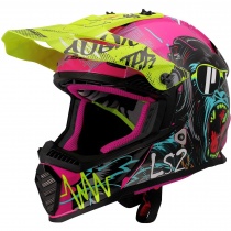 Шлем LS2 MX437 Fast II Junior Gorilla Purple
