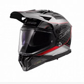 Шлем LS2 MX702 Pioneer 2 100TH Meridian Black/Grey/Red
