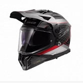 Шлем LS2 MX702 Pioneer 2 100TH Meridian Black/Grey/Red