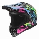 Шлем LS2 MX708 Fast II Grotesk Blue/Pink/Green