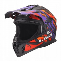 Шлем LS2 MX708 Fast II Grotesk Purple/Orange