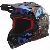 Шлем LS2 MX708 Fast II Zombie II Black/Red/Blue