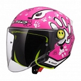 Шлем LS2 OF622 Funny II Paws Pink