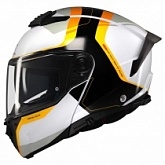 Шлем MT Atom 2 SV Emalla B3 White/Black/Orange