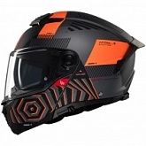 Шлем MT Atom 2 SV Strange C4 Black/Orange