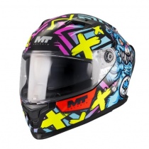 Шлем MT Braker SV Crazy Teddy B7 Black/Yellow/Blue