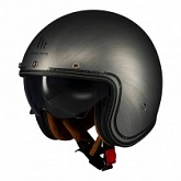 Шлем MT Le Mans 2 SV S Scratched Chrome A2 Black Matt