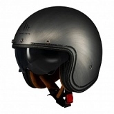 Шлем MT Le Mans 2 SV S Scratched Chrome A2 Black Matt