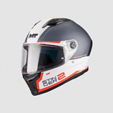 Шлем MT Stinger 2 Core B0 Black/White/Orange