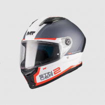 Шлем MT Stinger 2 Core B0 Black/White/Orange