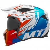 Шлем MT Streetfighter SV S Tackle A7 White/Blue/Orange