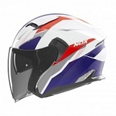 Шлем NOX N130 Myst White/Blue/Red