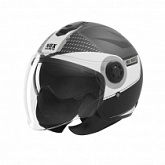 Шлем NOX N182 Round Black/Silver
