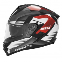Шлем NOX N304S Carver Black/White/Red