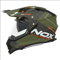 Шлем NOX N312 Orange/Khaki